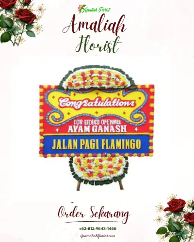 Bunga Papan Congratulation di Pasir Ampo